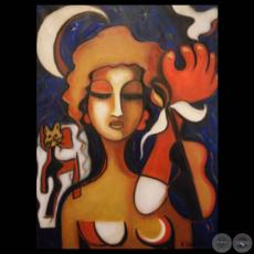 SERENATA A MIRÓ, 1997 - Óleo de GRACIELA NERY HUERTA